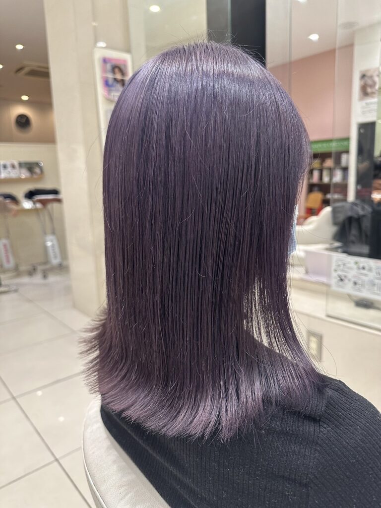 透明感ラベンダーカラー